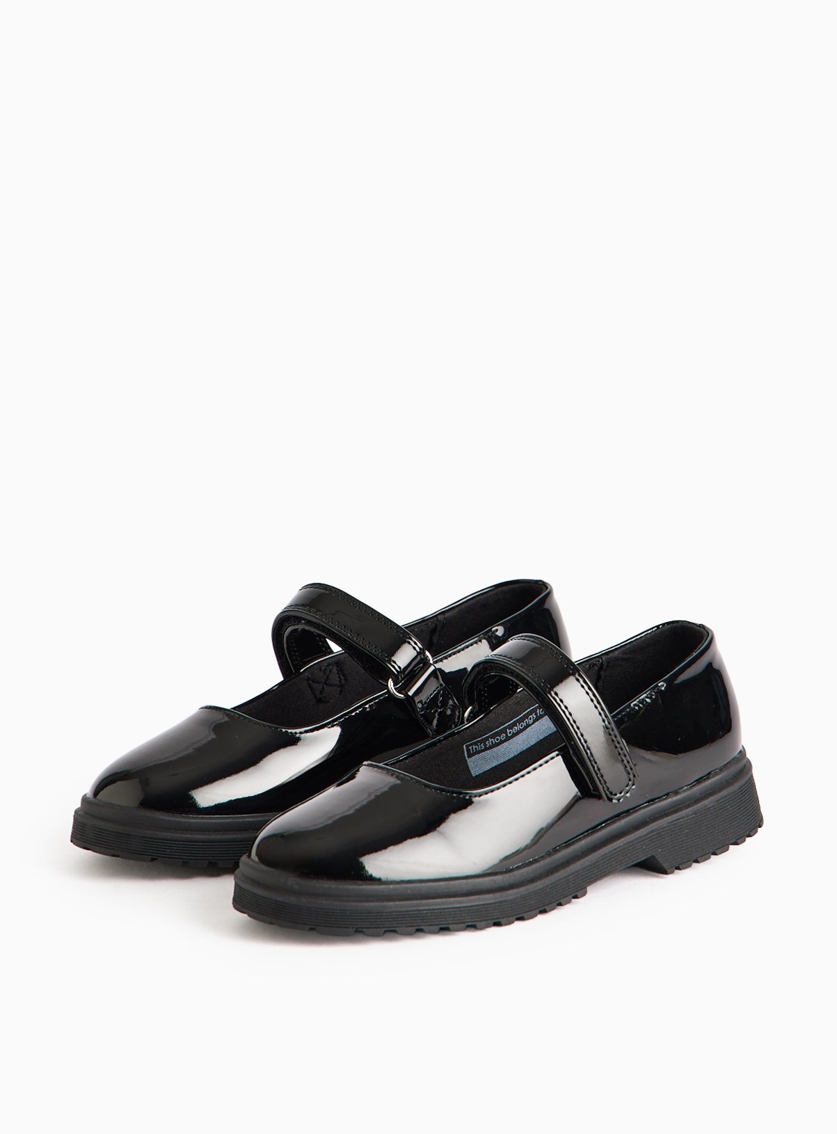 Black Patent Mary-Jane School Shoes 