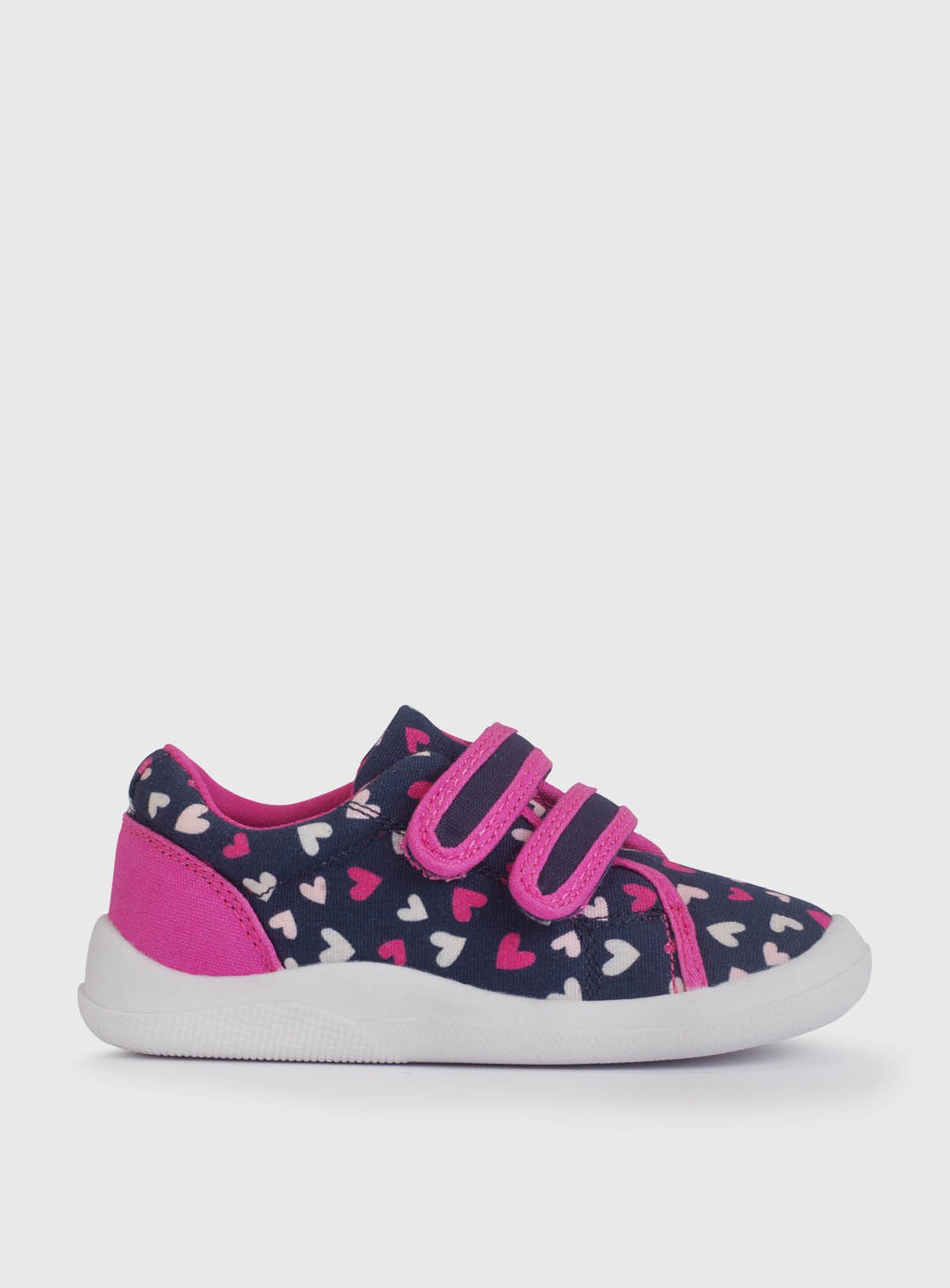 START-RITE Wriggles Pink Polka Dot Double Strap Canvas Shoes 