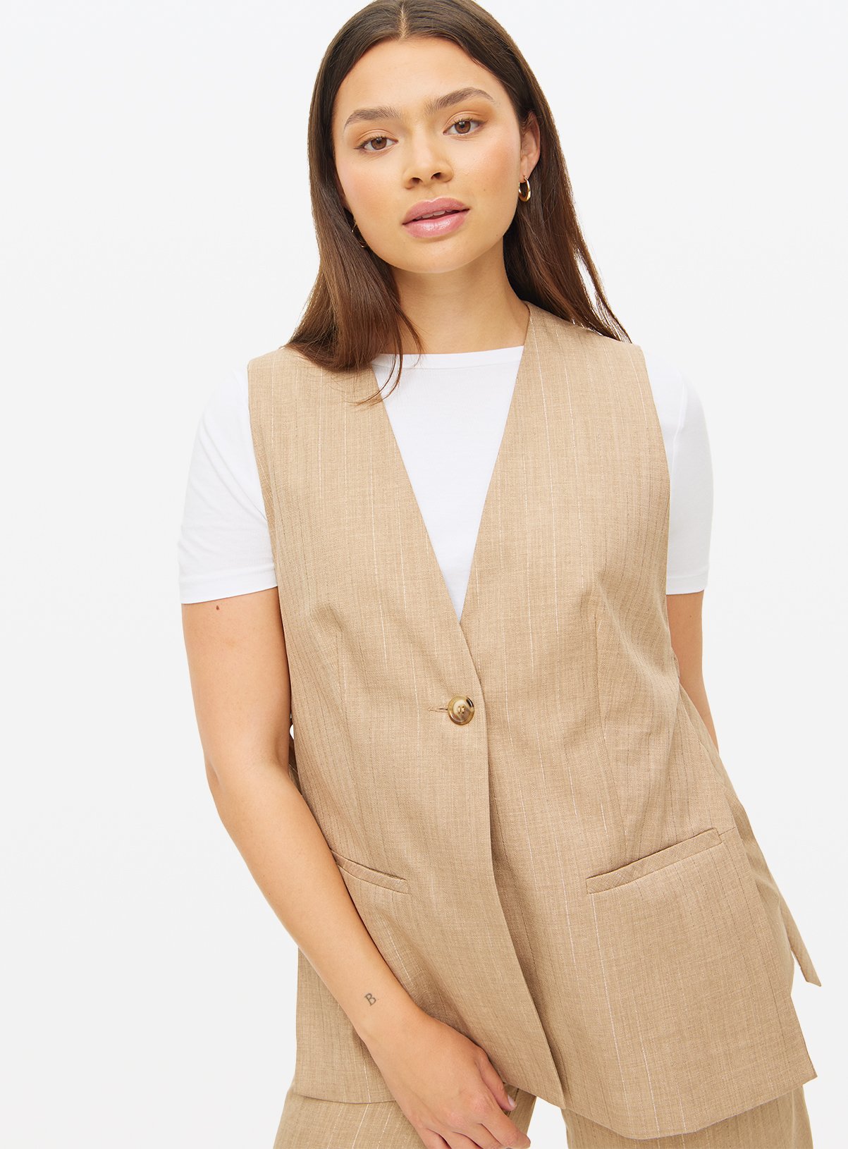 Pinstripe Tailored Co-ord Waistcoat 