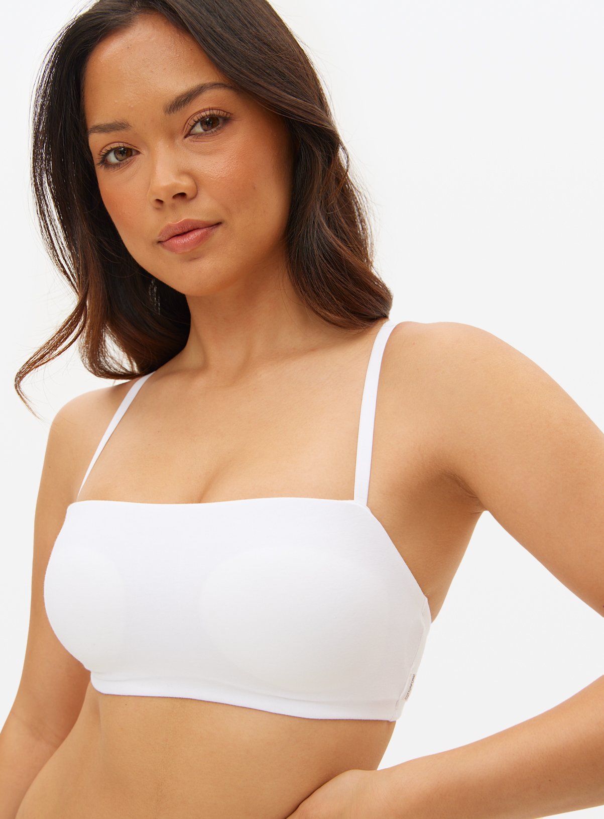 Cottonform™ White Padded Bandeau  