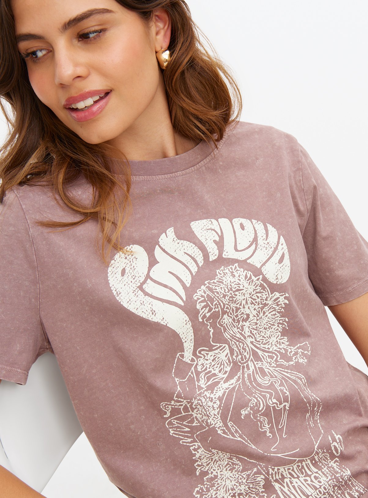 Washed Pink Floyd Graphic Regular T-Shirt 