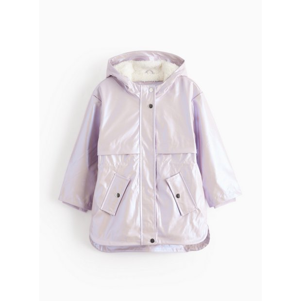 Buy Pink Metallic Shower Resistant Mac 11-12 years Coats and