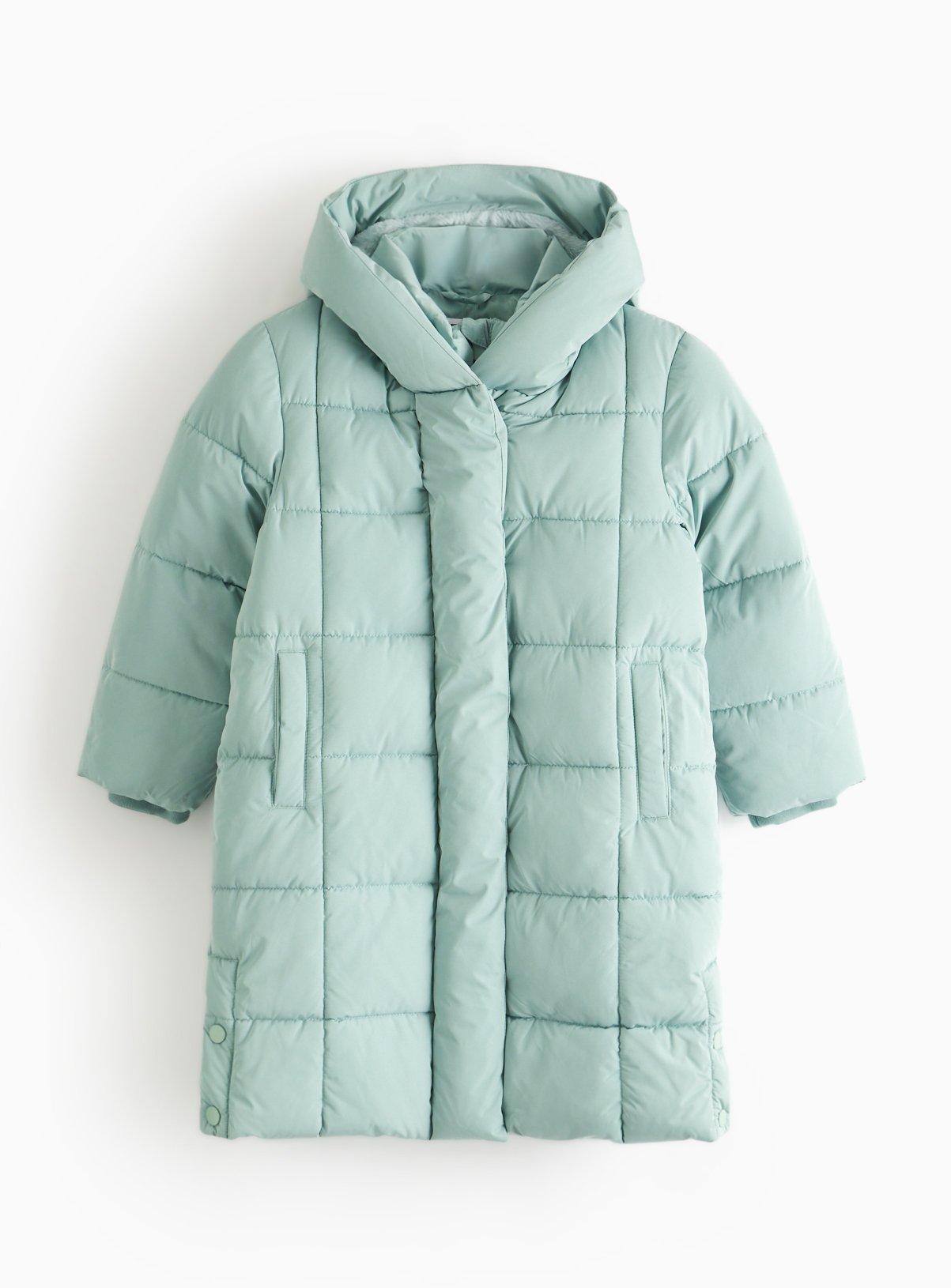 Buy Green Longline Padded Puffer Coat 11-12 years Coats and