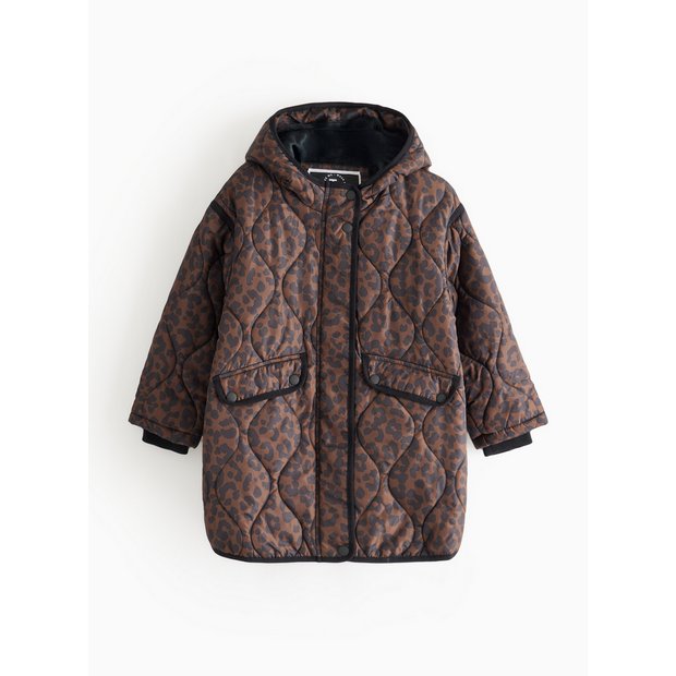 Buy Animal Print Quilted Coat 11-12 years Coats and jackets Tu