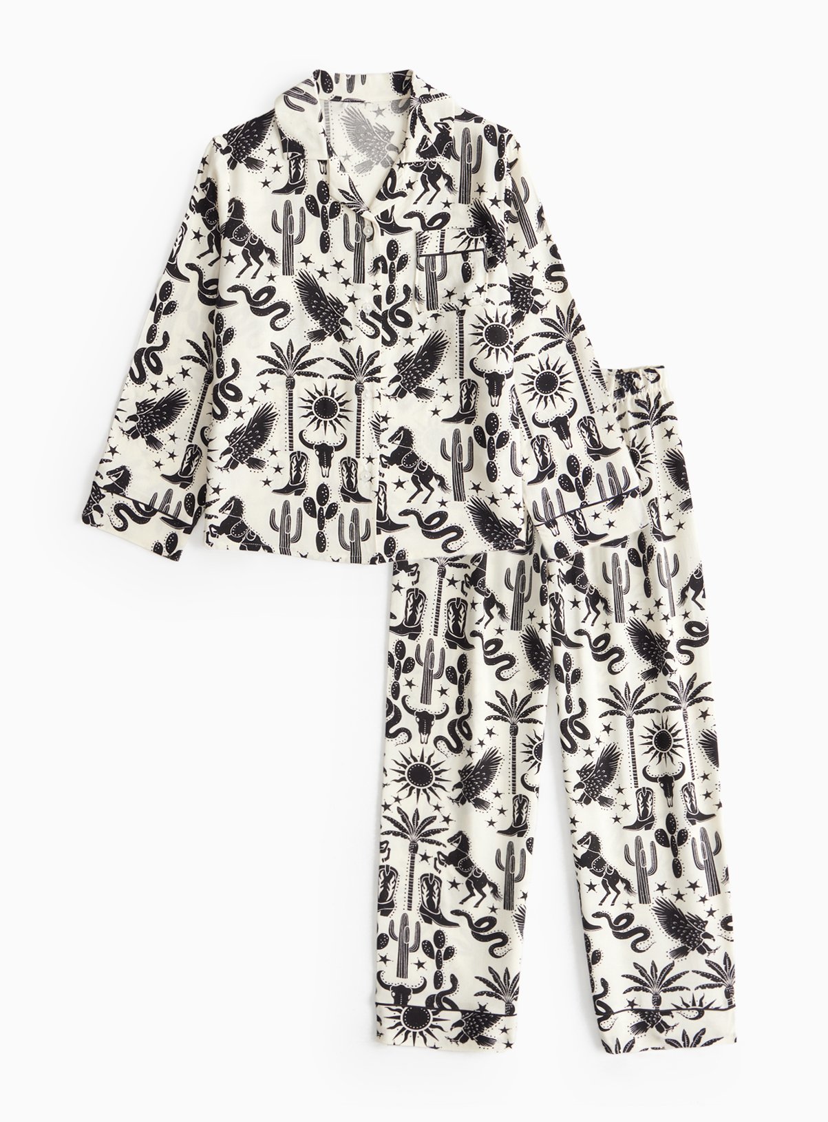 Mono Wild West Printed Traditional Pyjamas