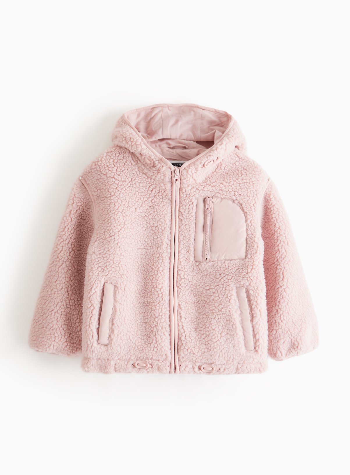 Pink Borg Zip Through Jacket 13-14 years