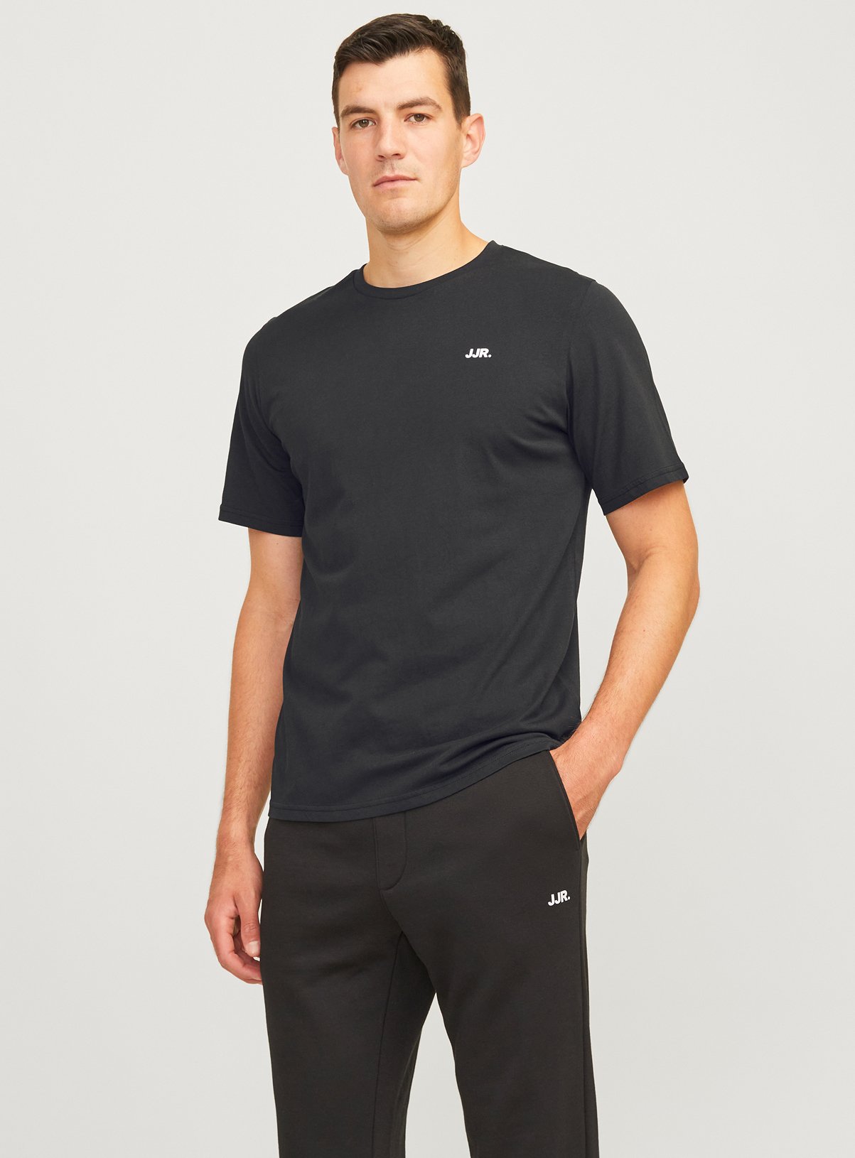 JJ REBEL Logo T-Shirt Black 