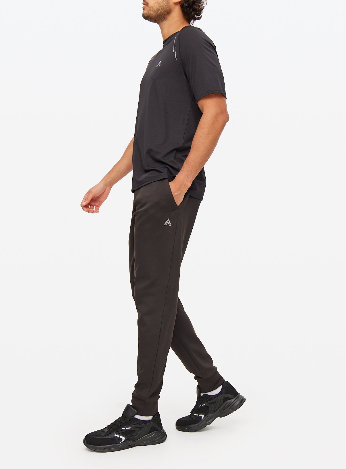 Active Black Joggers L