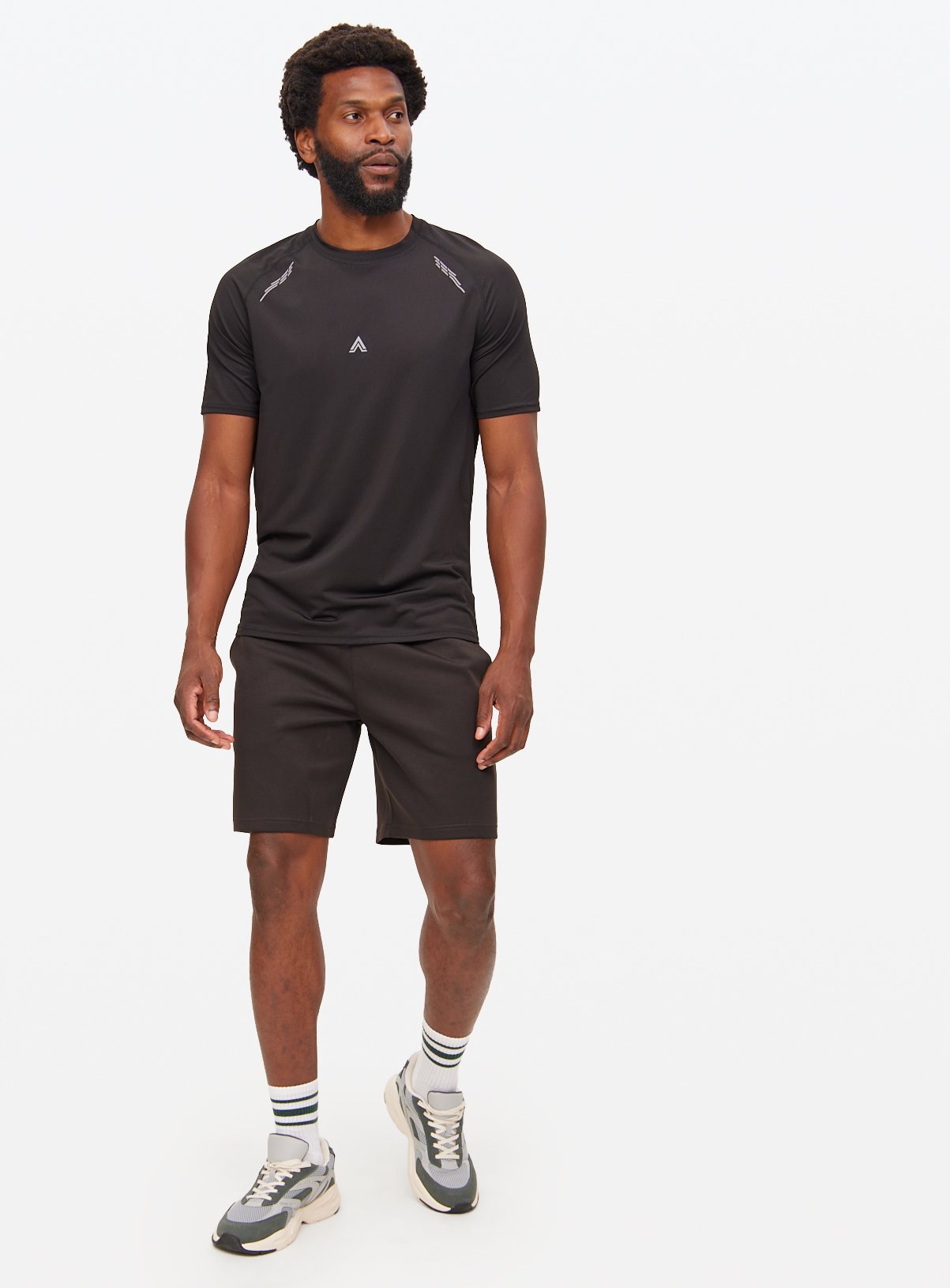 Active Black Sports Shorts S