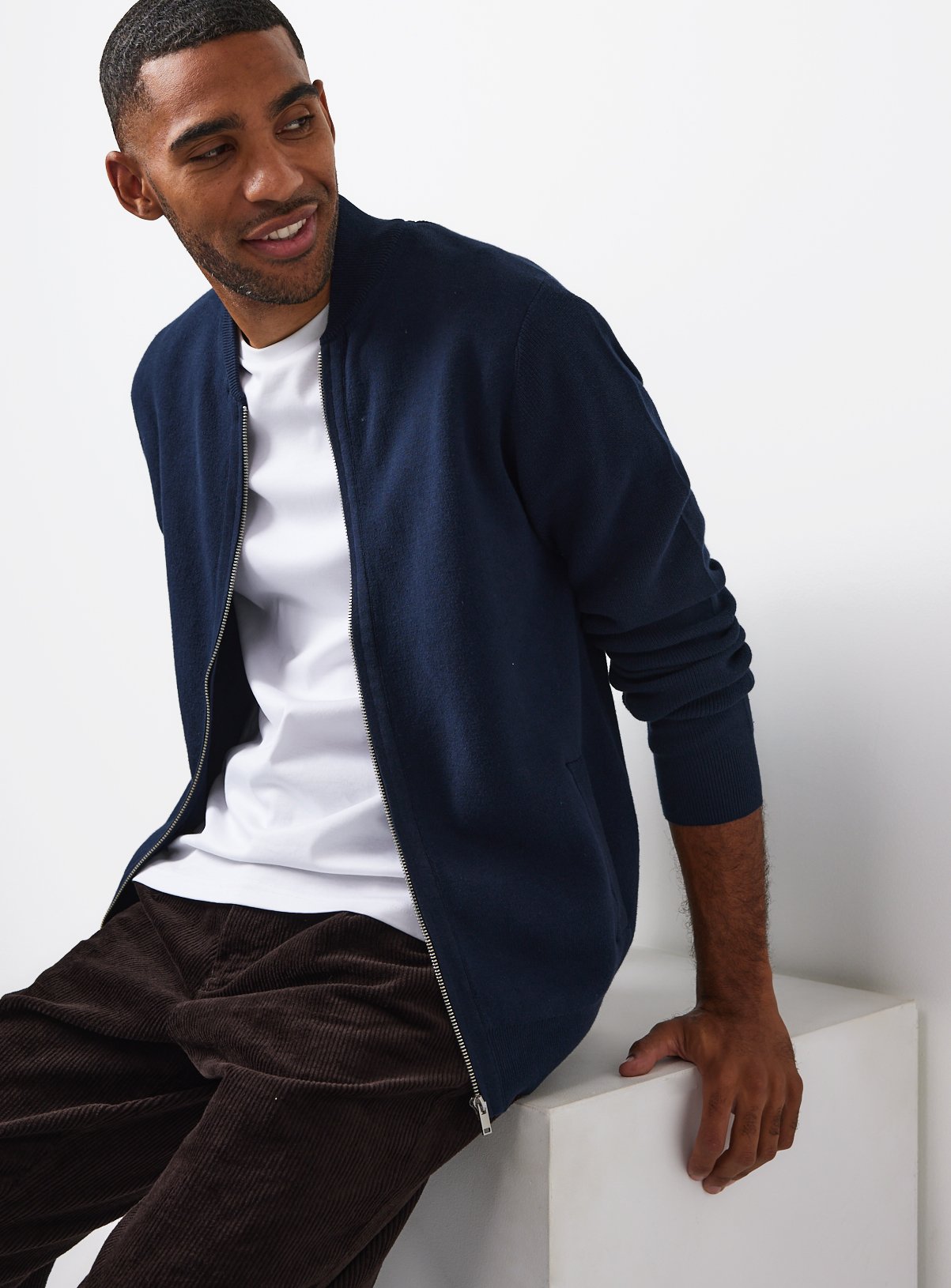 Knitted Bomber Jacket 