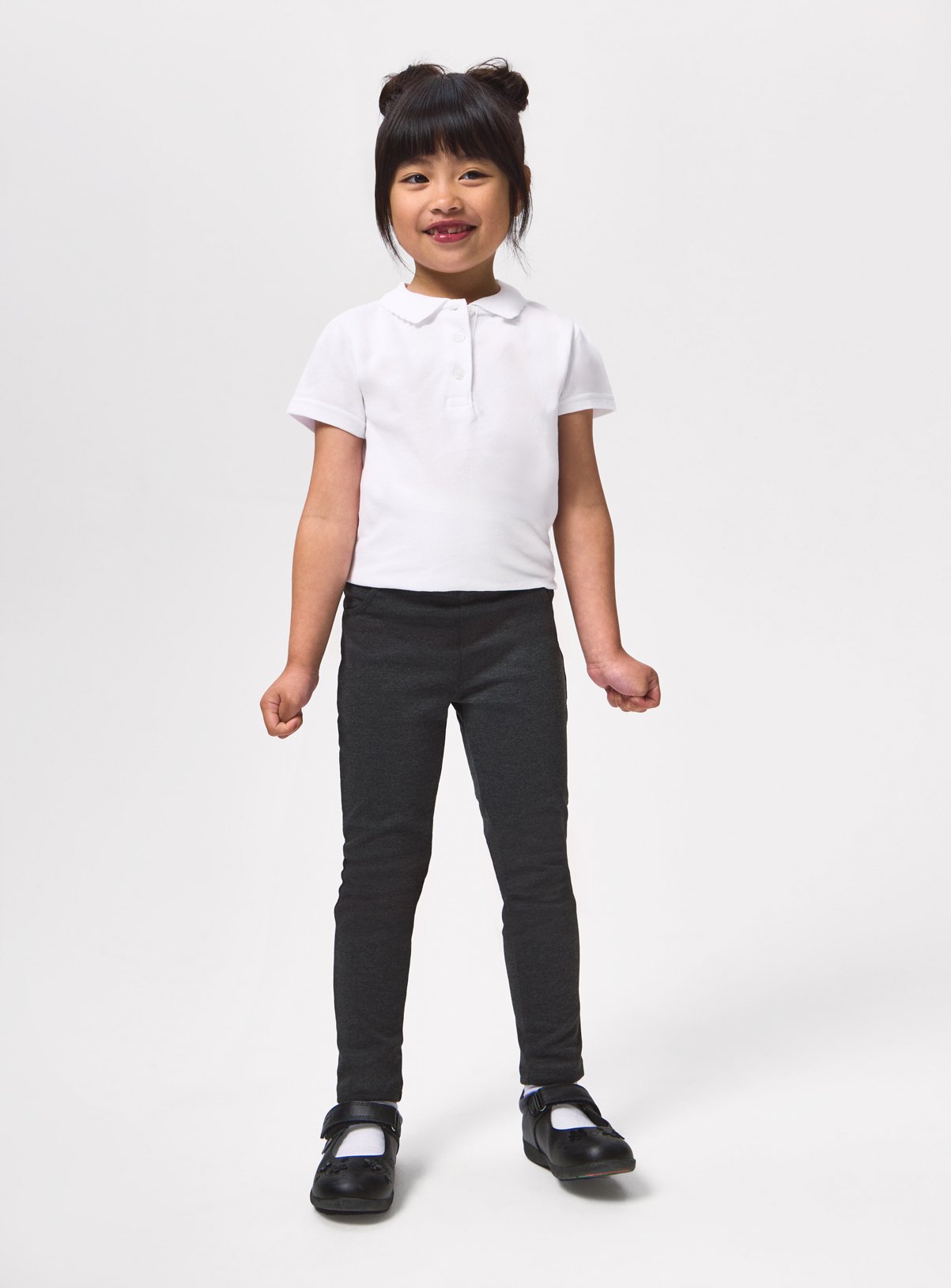 2 Pack Grey Skinny Jersey Trousers 14 years