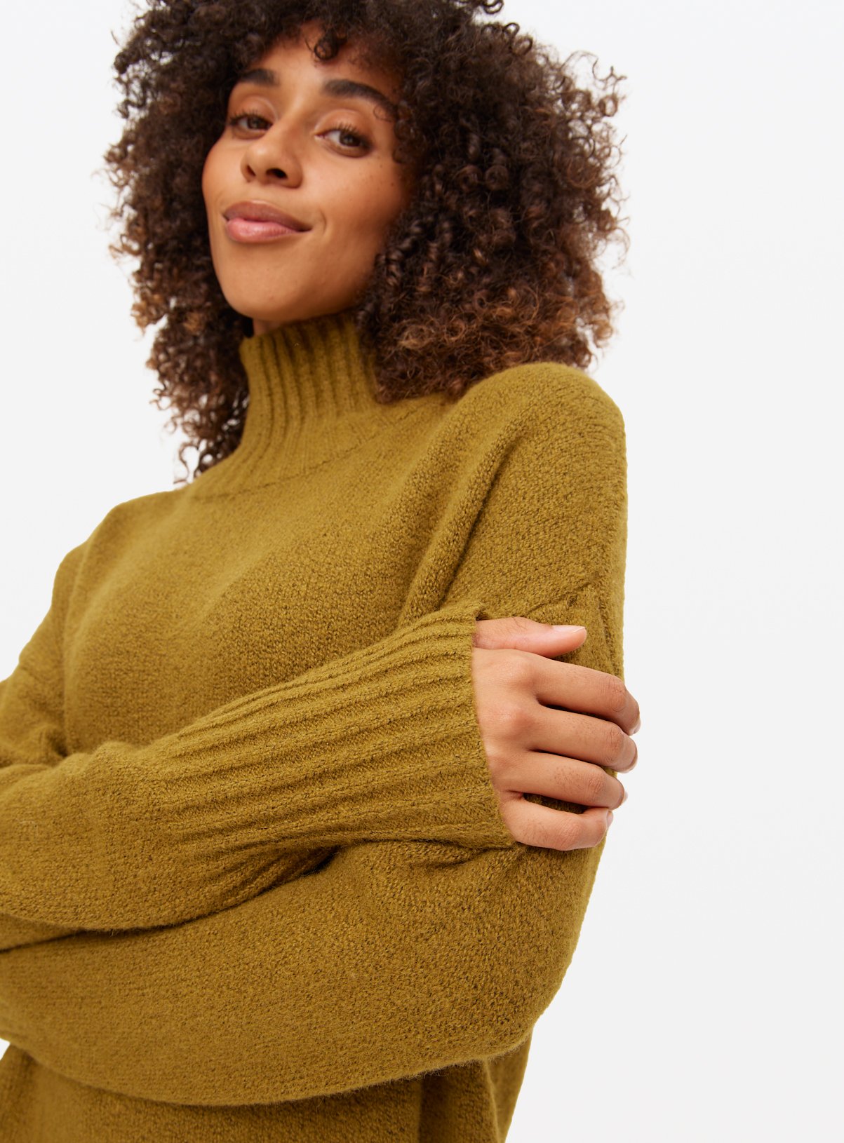 Longline High Neck Jumper 