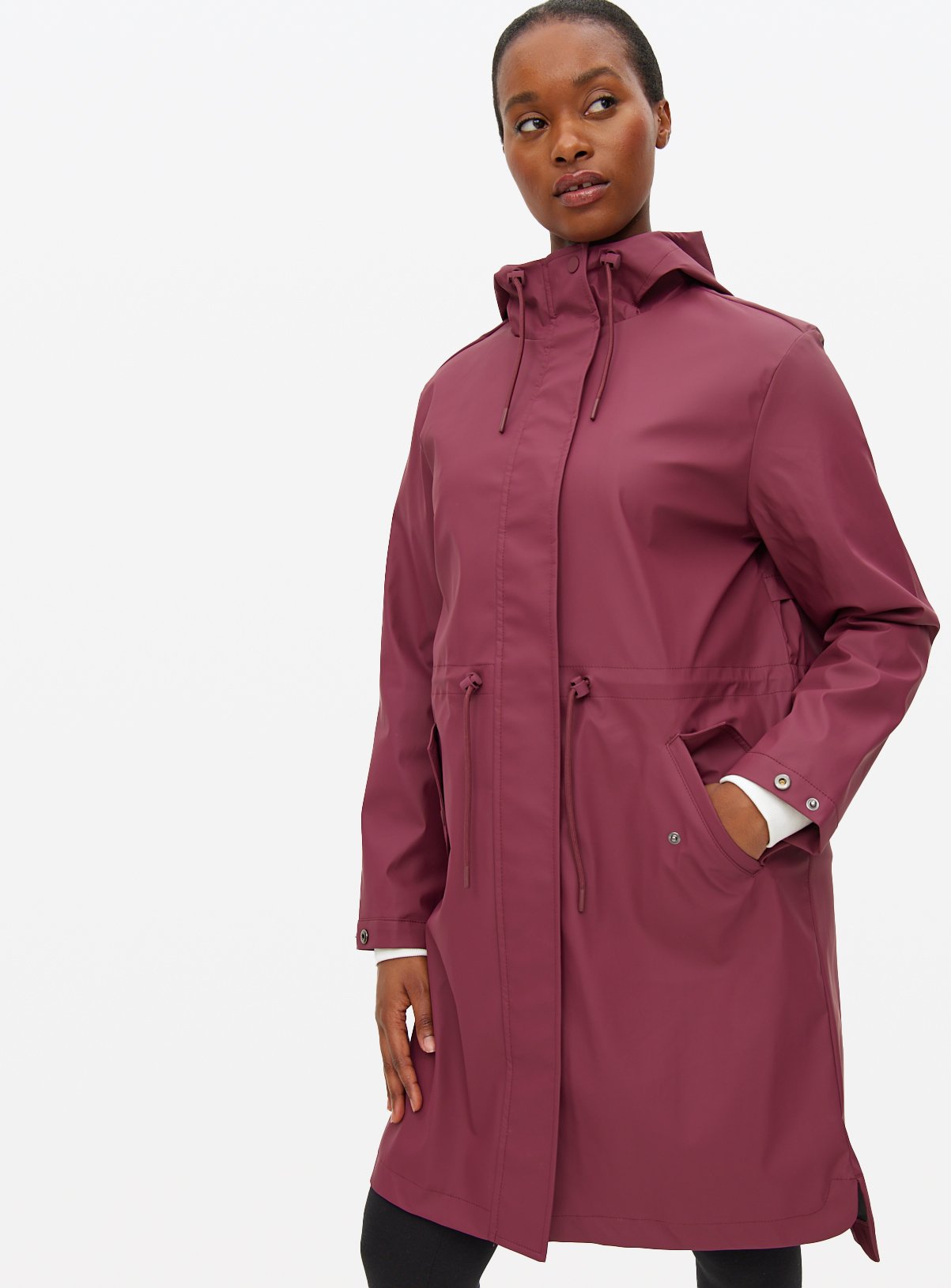 Rubberised Hooded Raincoat 