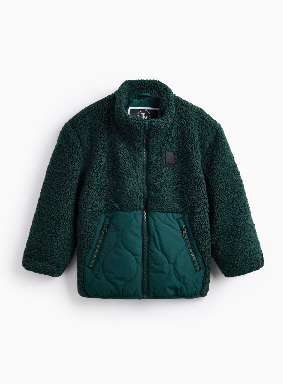 Zip Through Borg Fleece Jacket