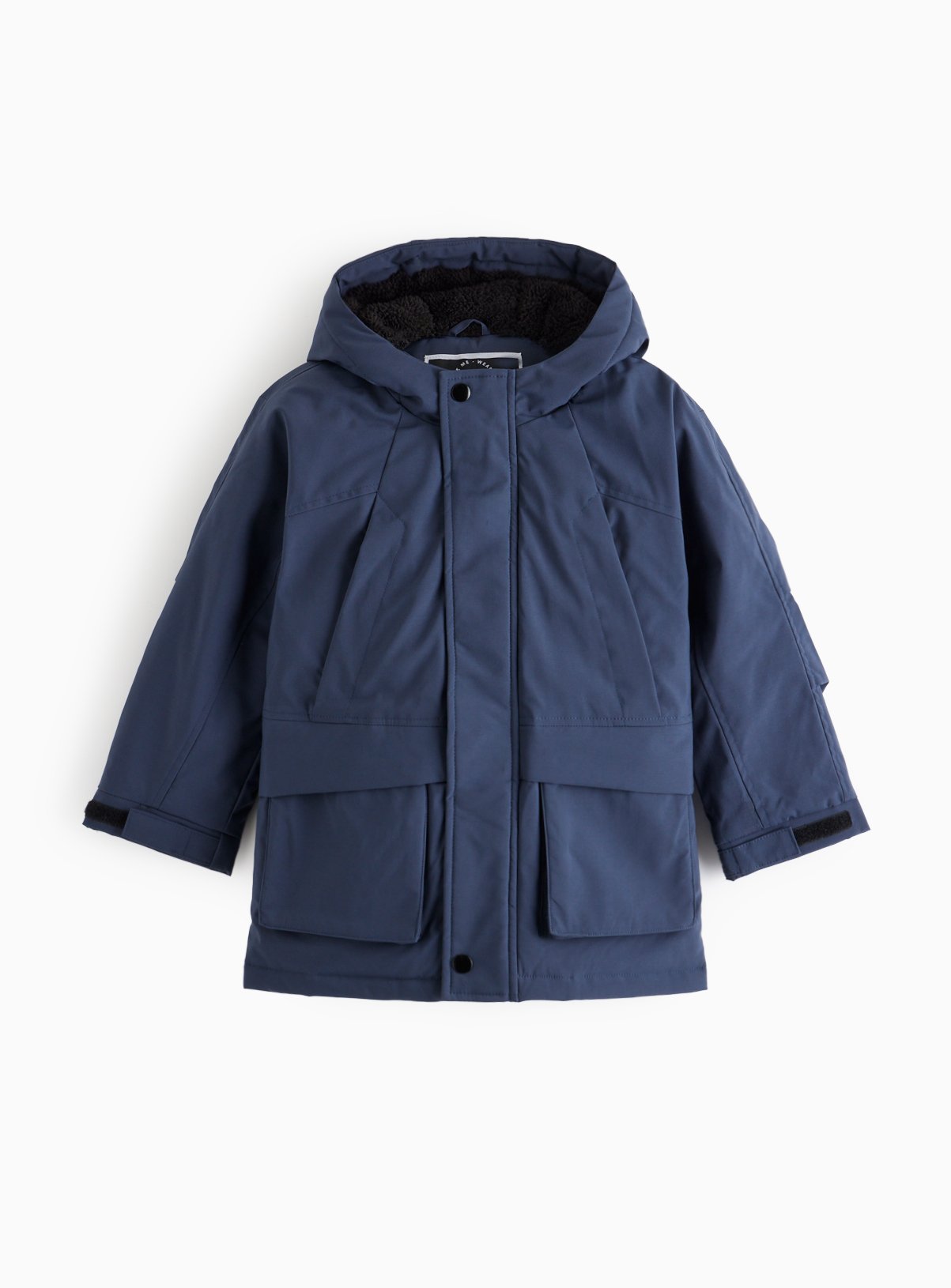 Blue Fleece Lined Parka Coat 15-16 years