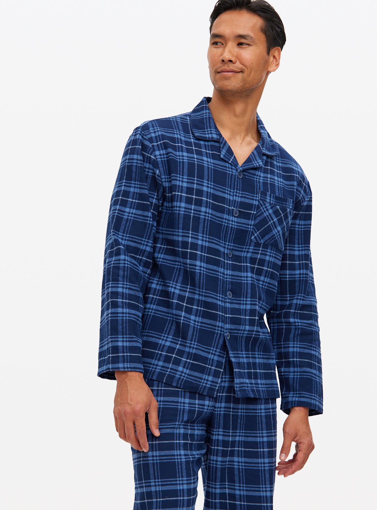 Blue Traditional Check Pyjama Set 