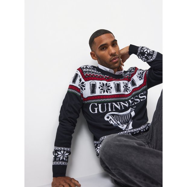 Buy Guinness Fairisle Knitted Christmas Jumper XL | Jumpers and cardigans | Tu