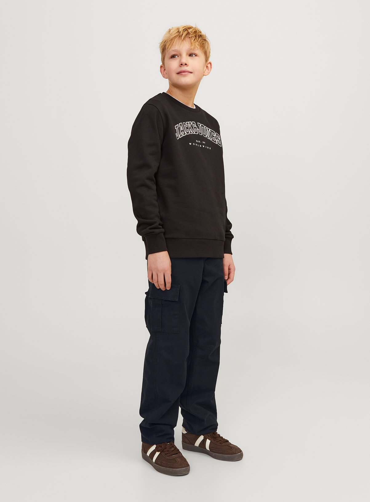 JACK & JONES JUNIOR Kane Barkley Cargo Pant Black 13 years