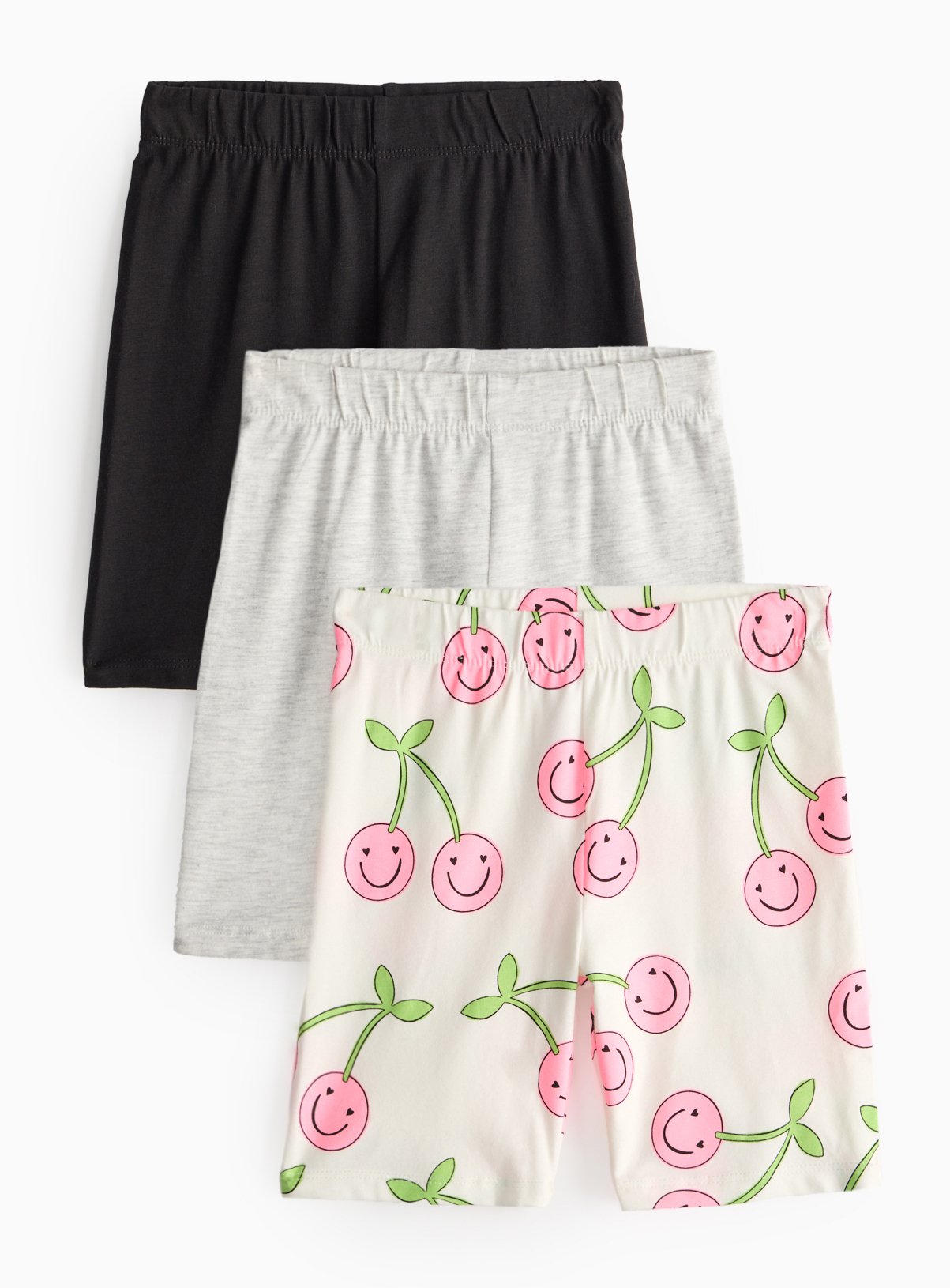 Print & Plain Jersey Cycling Shorts 3 Pack 