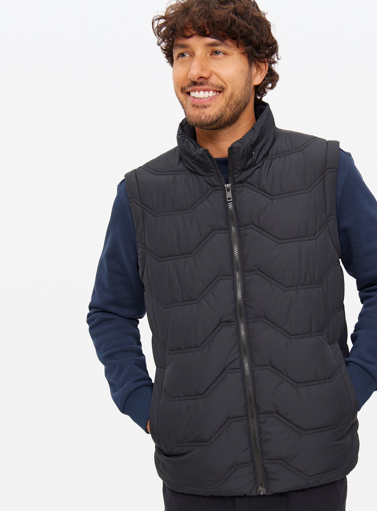 Black Quilted Core Gilet XXXXL