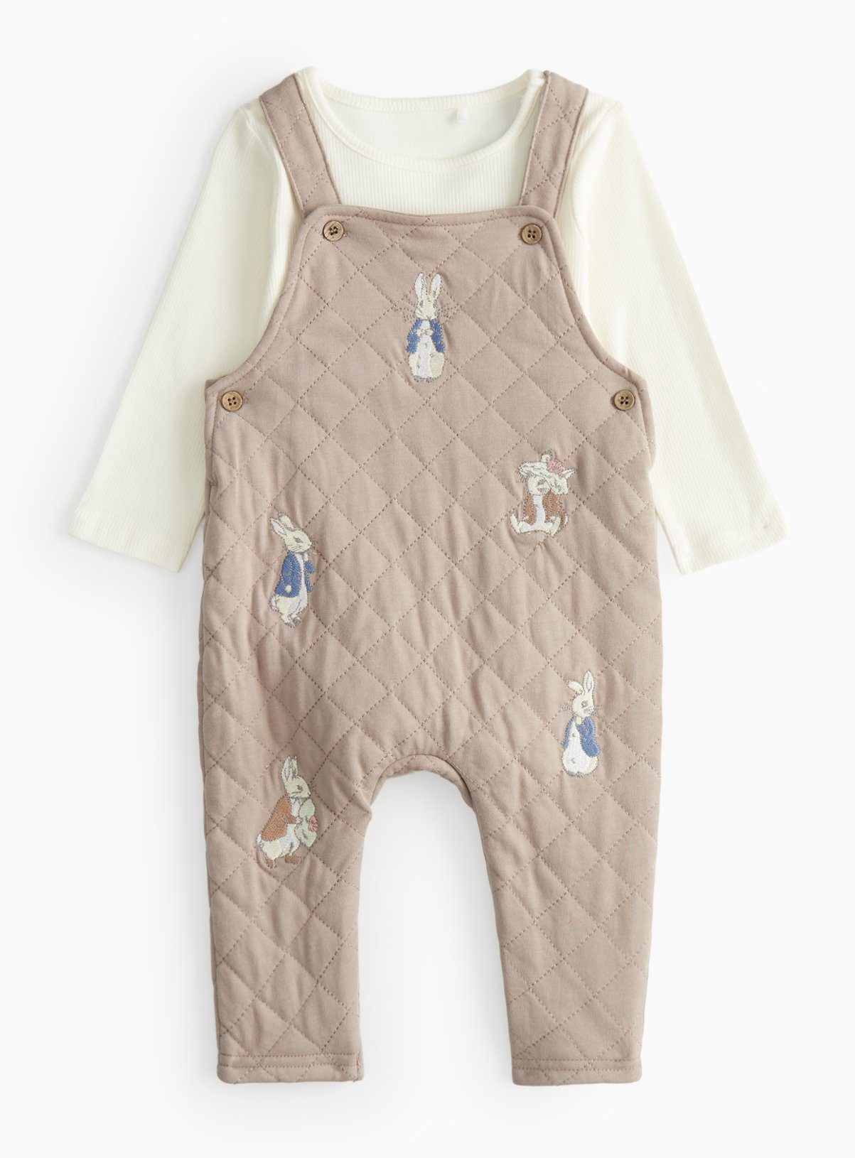 Peter Rabbit Dungaree & Bodysuit Set Up to 3 mths