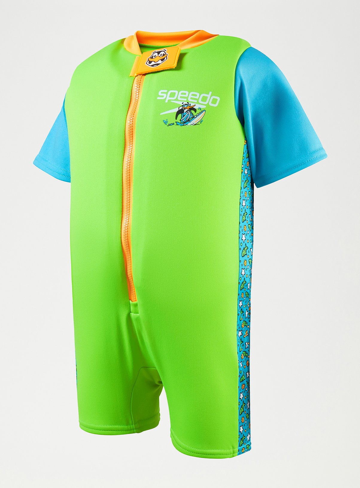 SPEEDO Character Printed Float Swimsuit Green 