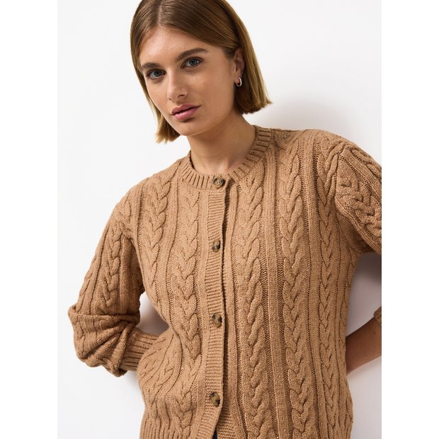 Neppy Knitted Grey Neppy Coat Buy Camel Neppy Cable Knit Cardigan