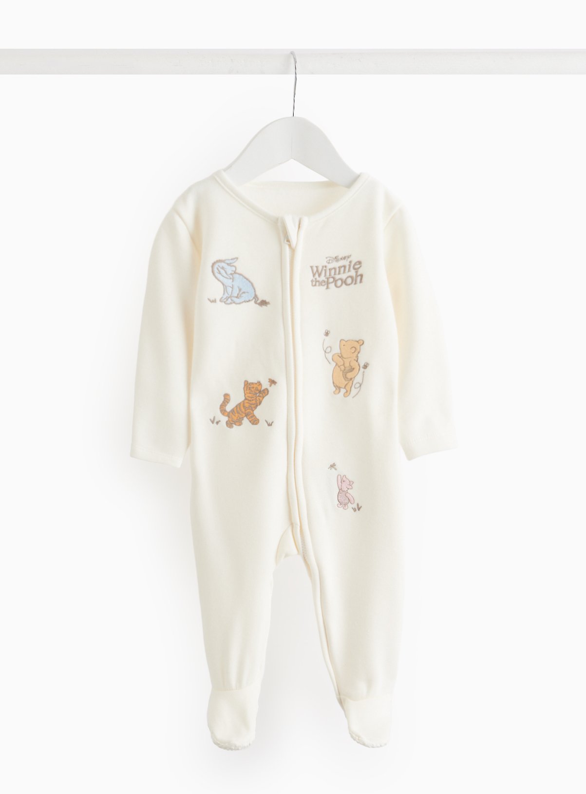 Unisex Winnie The Pooh Fleece Lined Sleepsuit 