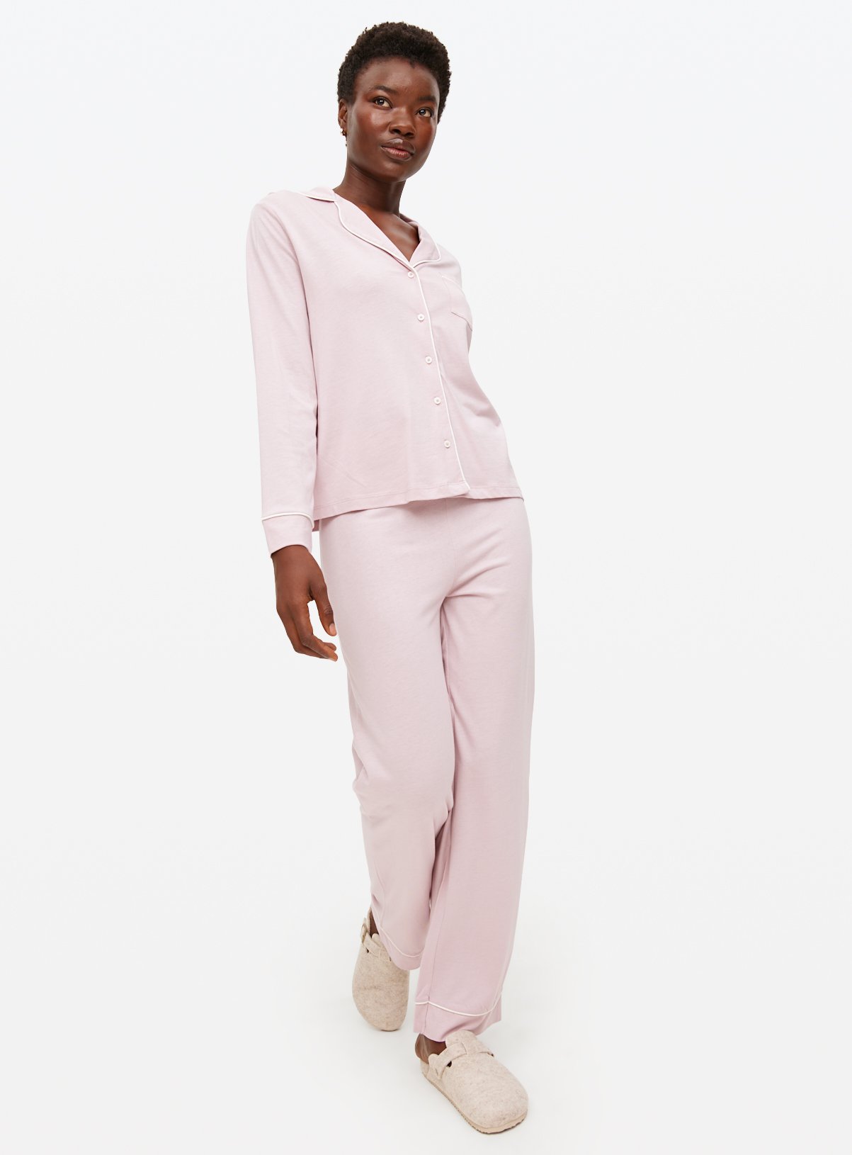 Pink Modal Blend Traditional Pyjamas 