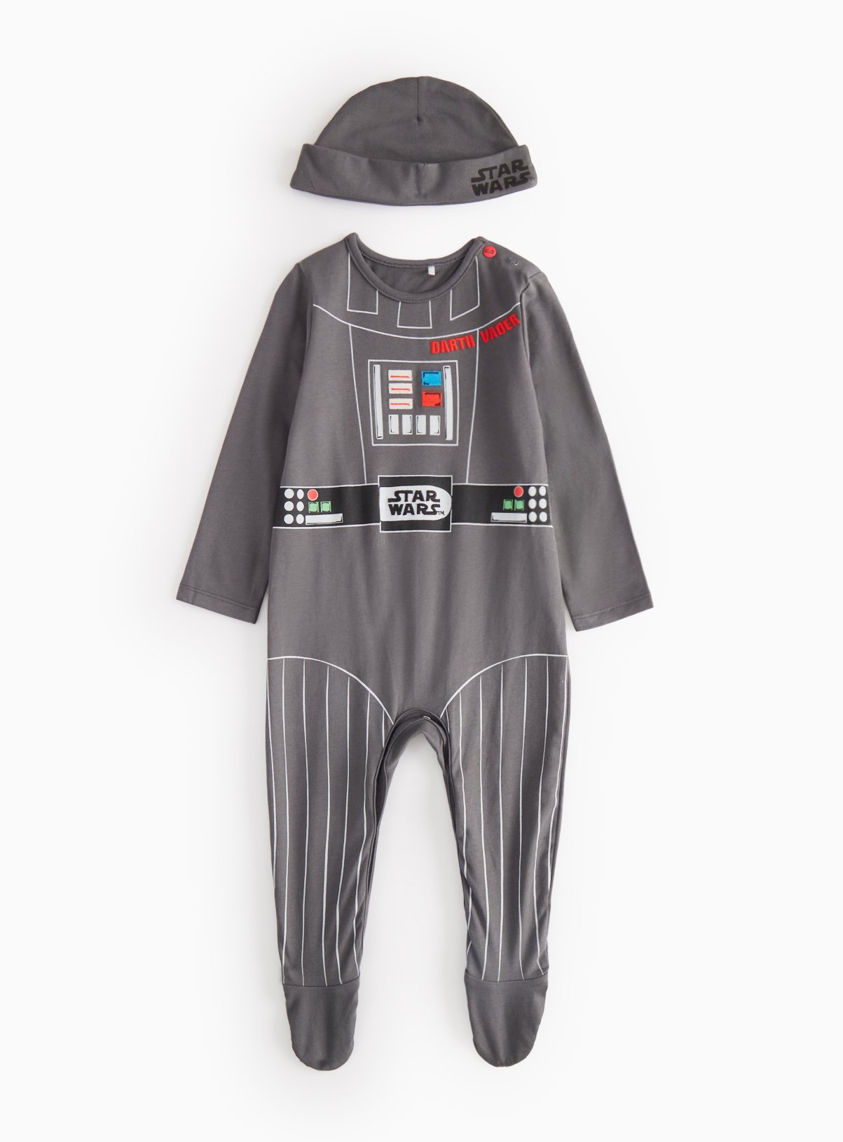 Star Wars Darth Vader Printed Sleepsuit & Hat