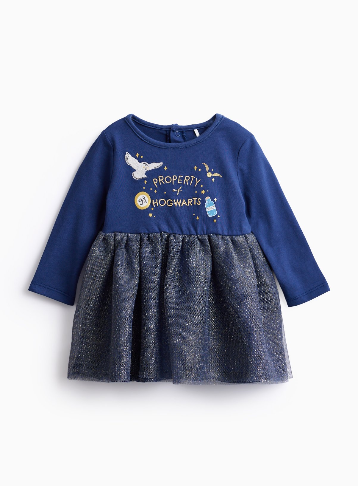 Harry Potter Navy Sparkle Mesh Tutu Dress 6-9 months