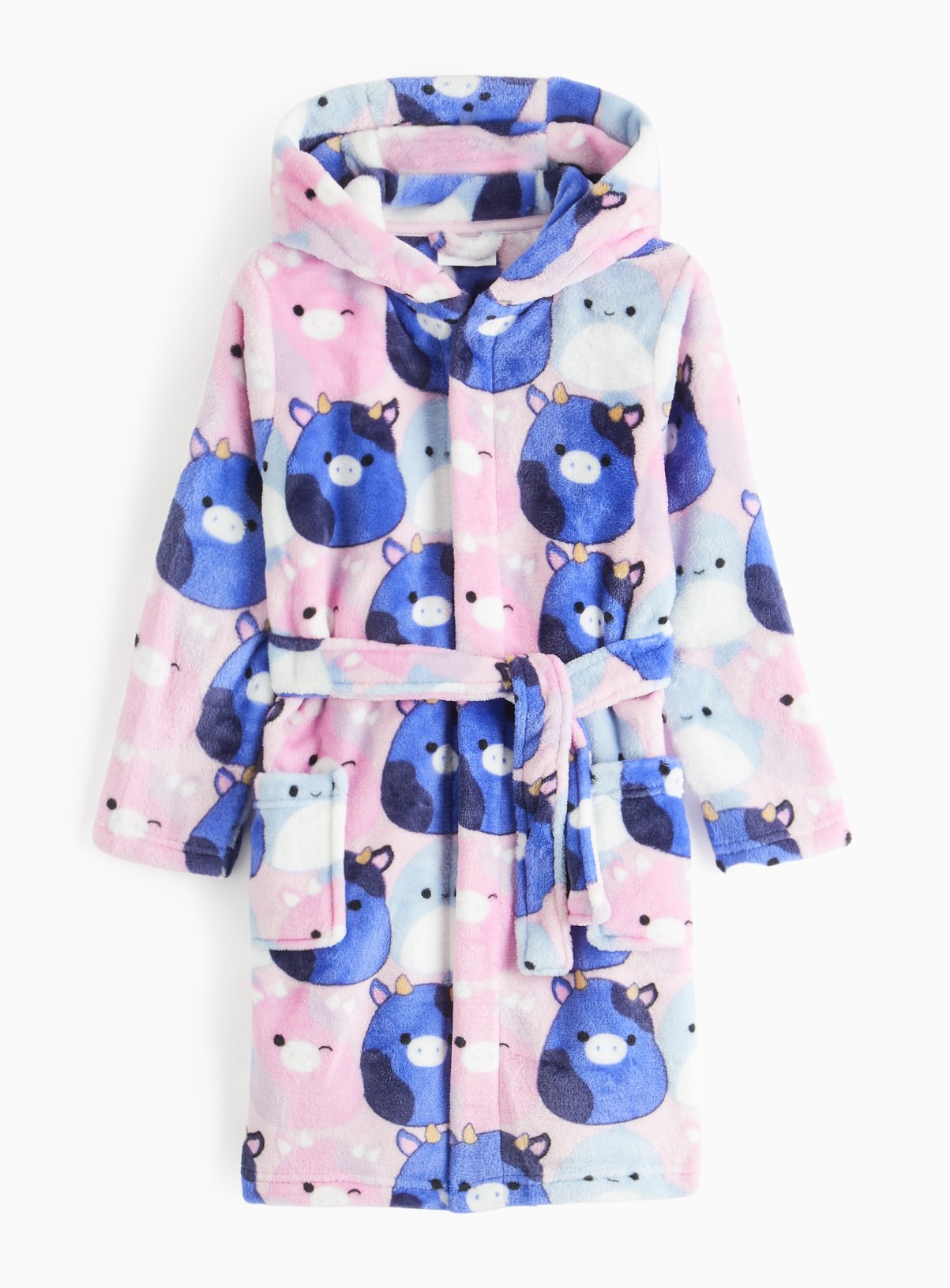 Squishmallows Character Print Fleece Dressing Gown 