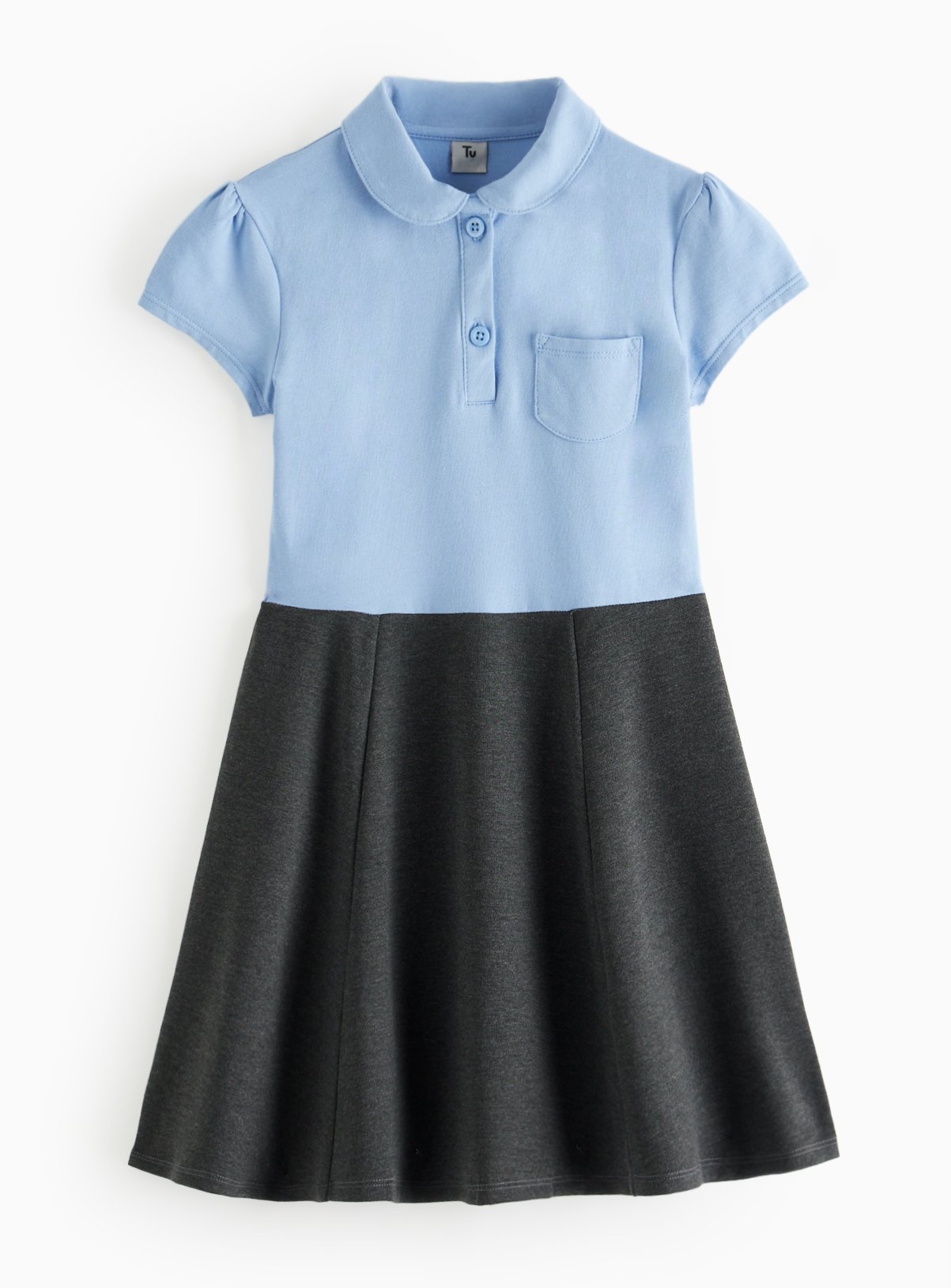 Blue & White Twofer Dress 6 years