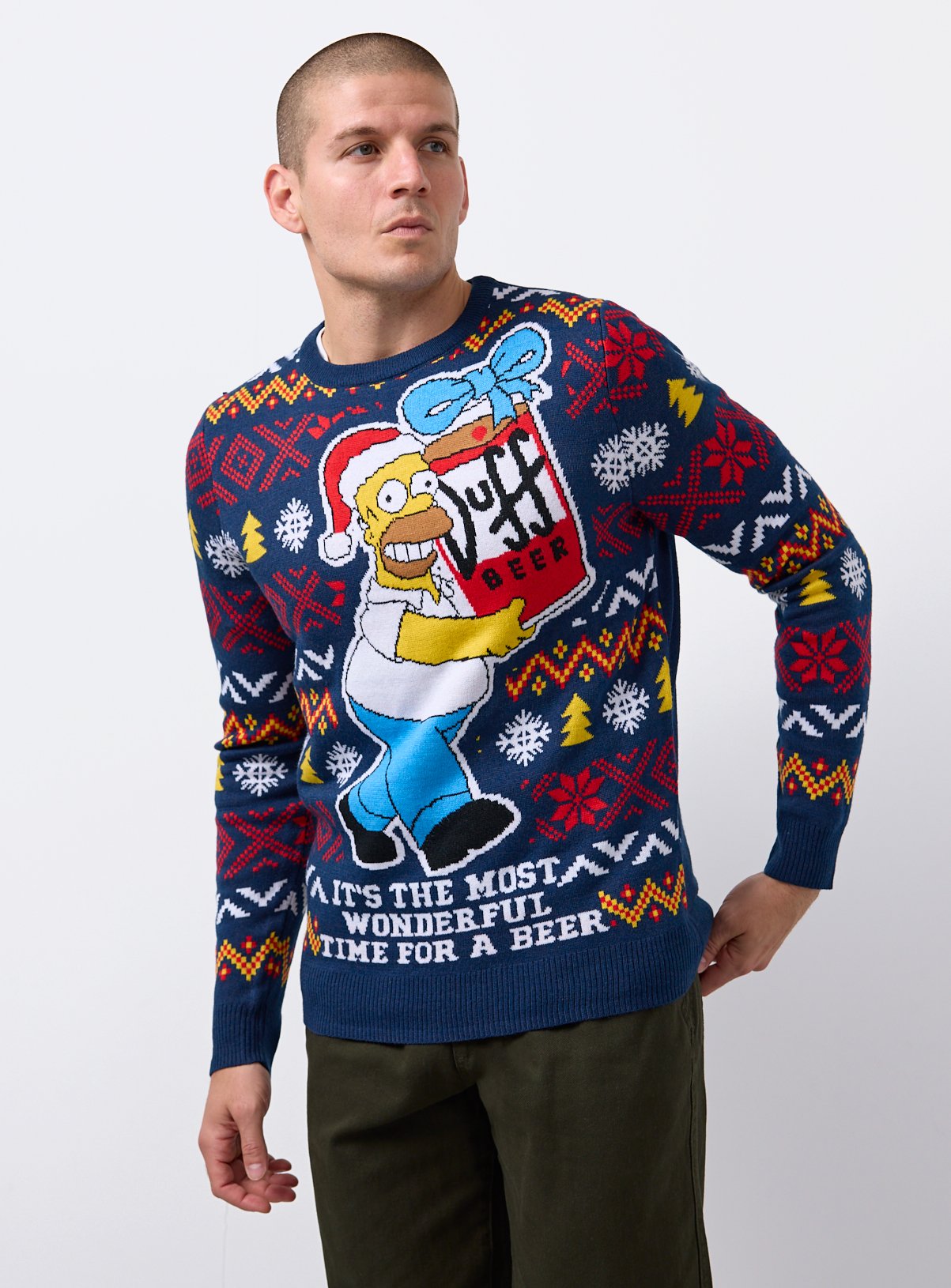 Simpsons Christmas Jumper L
