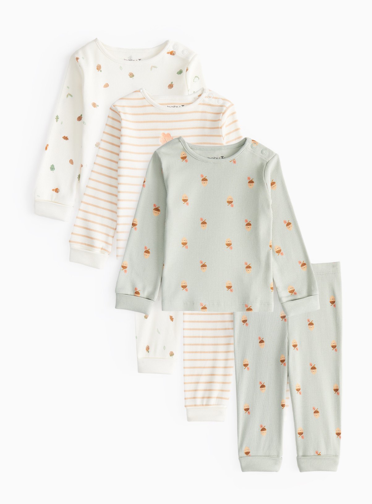 Acorn Printed Pyjama Set 3 Pack 2-3 years
