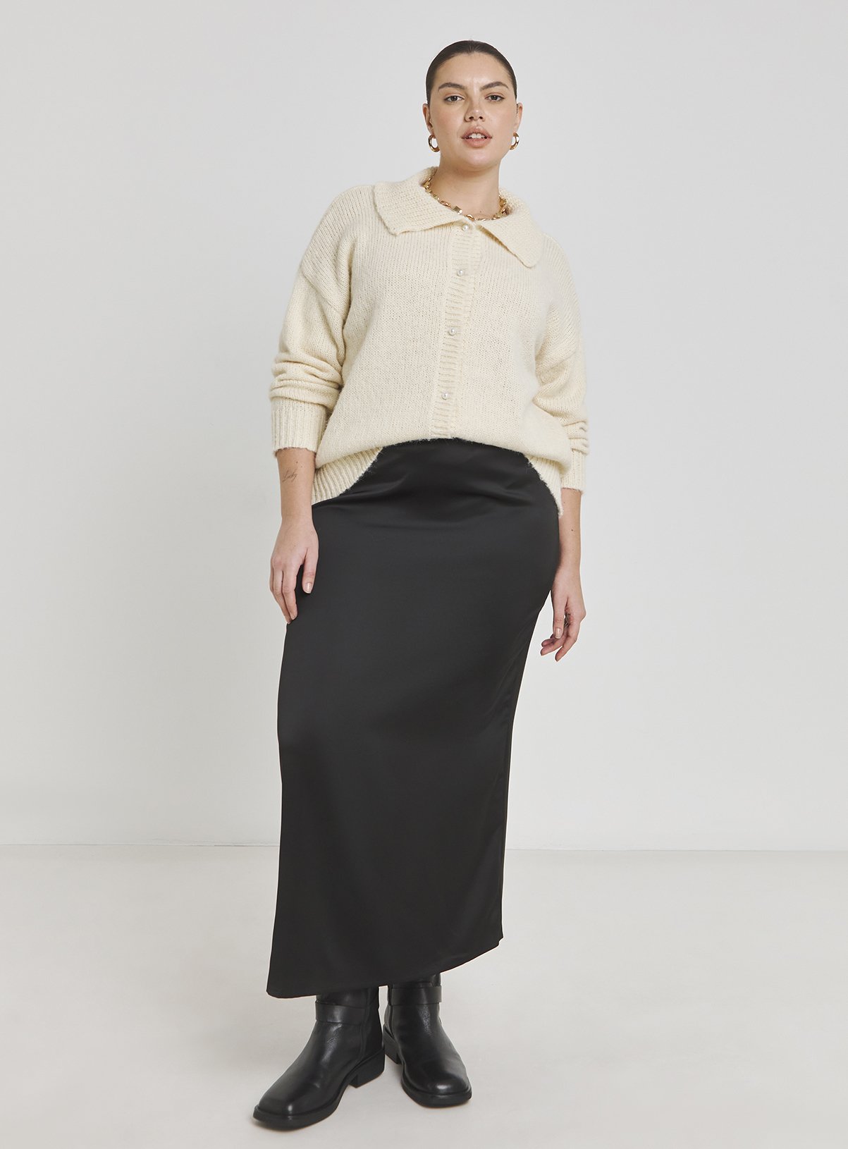 SIMPLY BE Collar Cardigan 