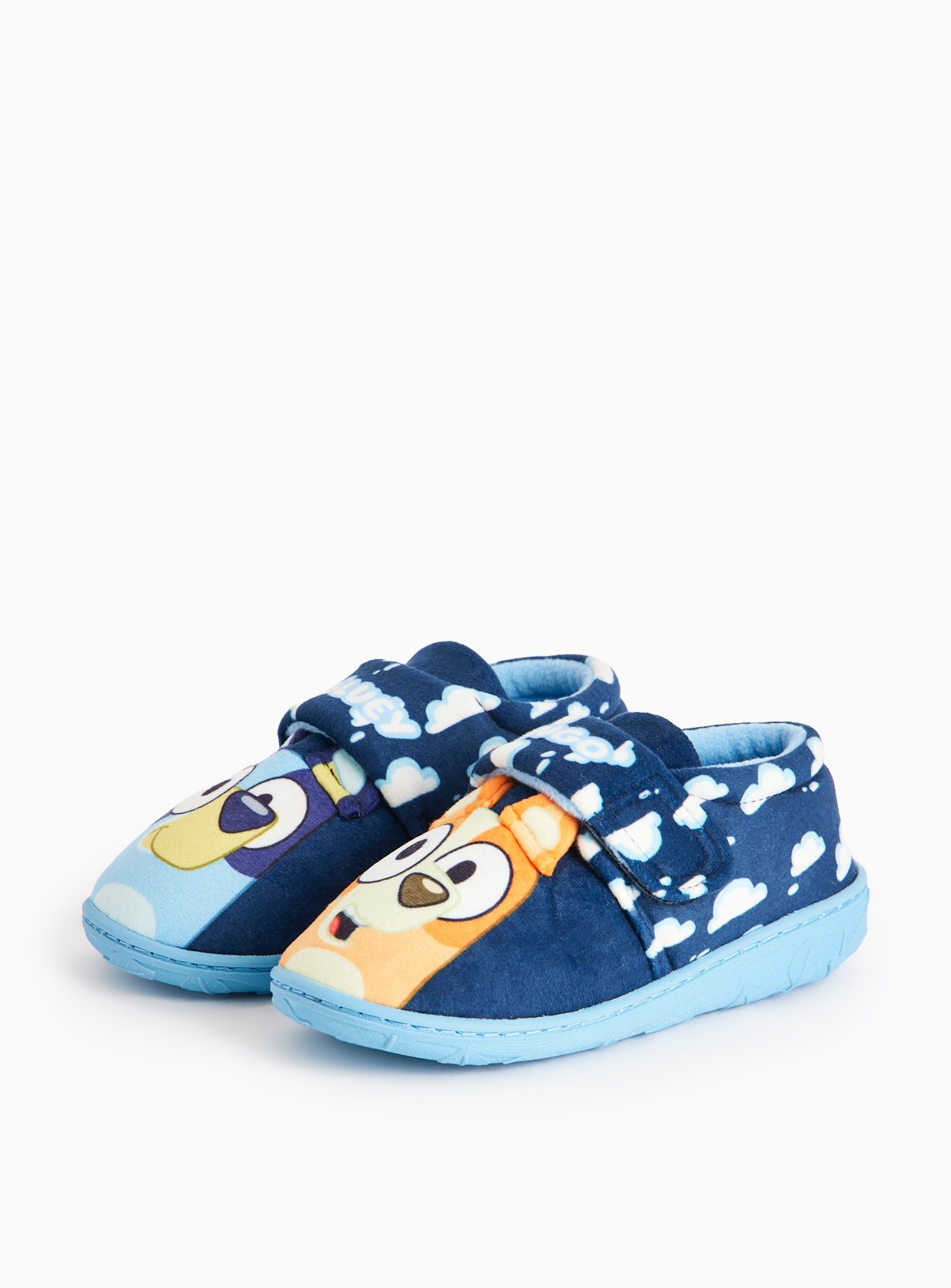 Bluey Character Print Blue Cupsole Slippers 
