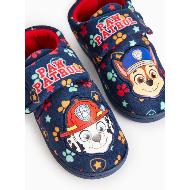 Patrol Toys Paw Patrol Slippers Asda Buy Blue Colourblock Paw
