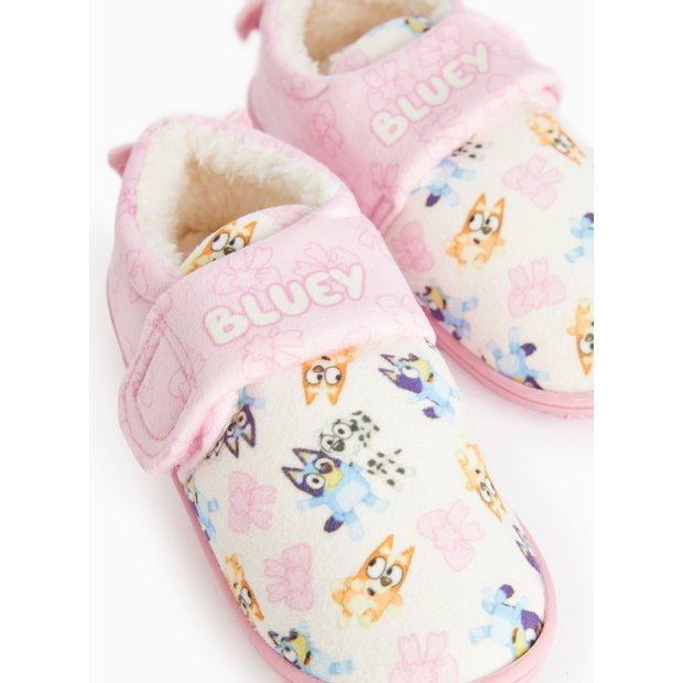 Buy Bluey Character Print Pink Cupsole Slippers 4-5 Infant | Slippers | Argos