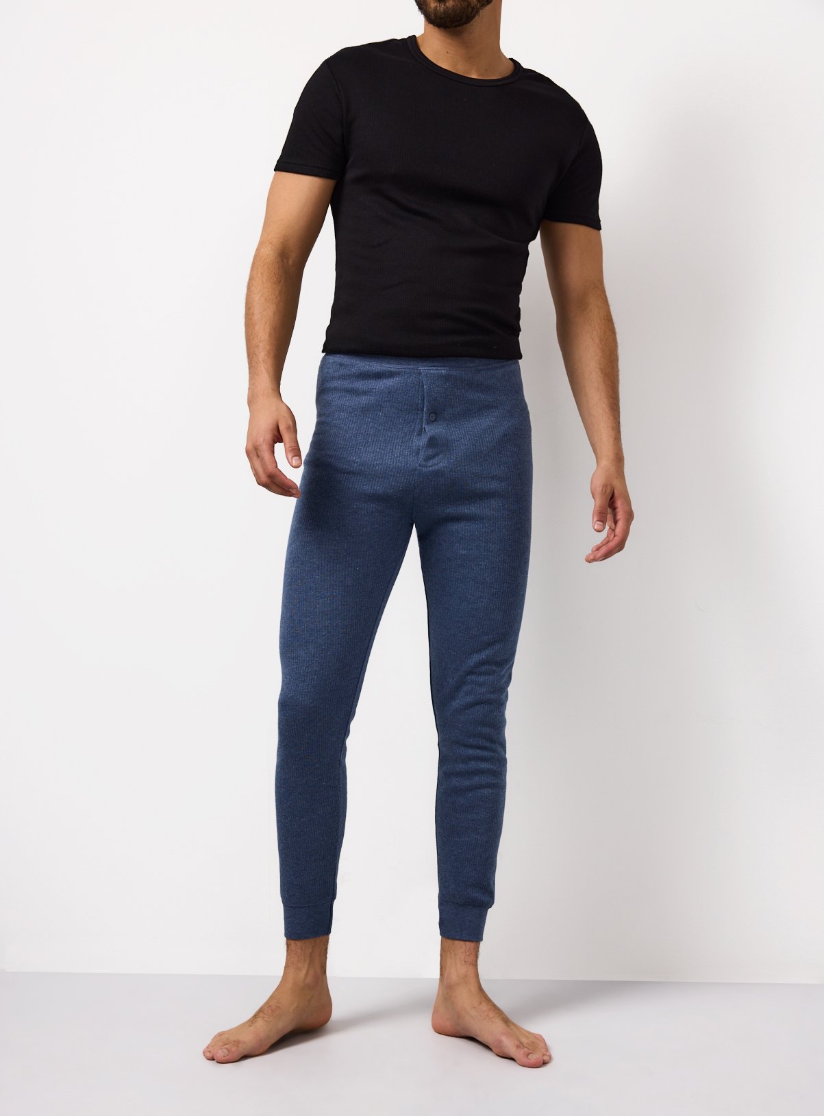 Blue Maximum Warmth Thermal Ribbed Pant