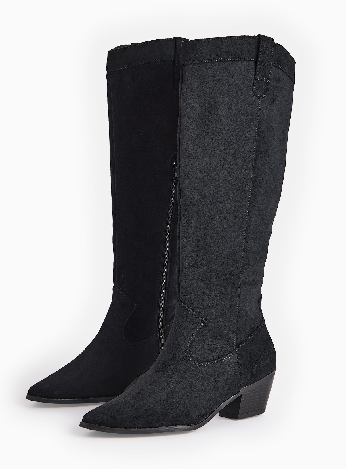 Western Black Long Boots 