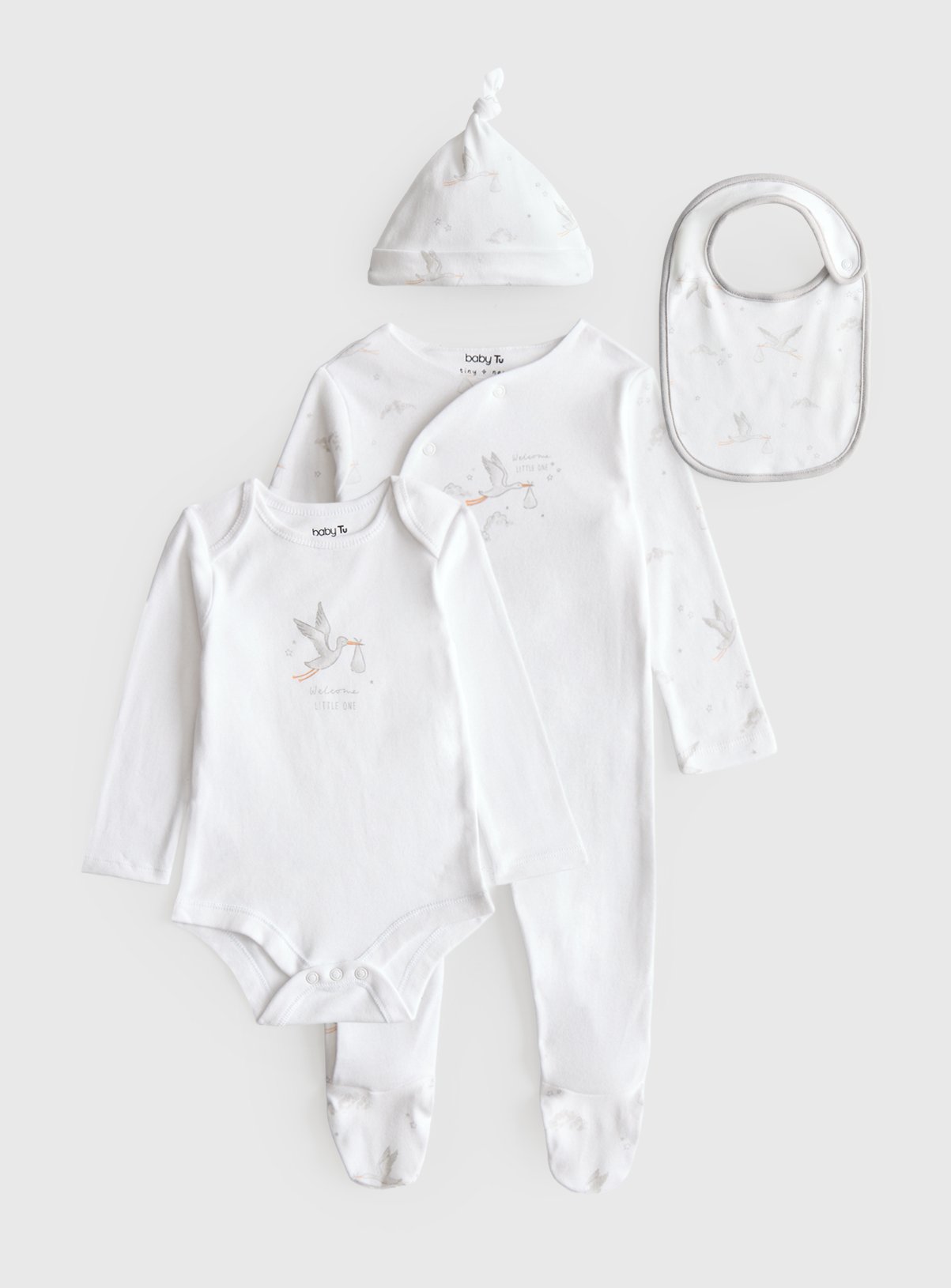 Stork Printed 4-Piece Starter Set 