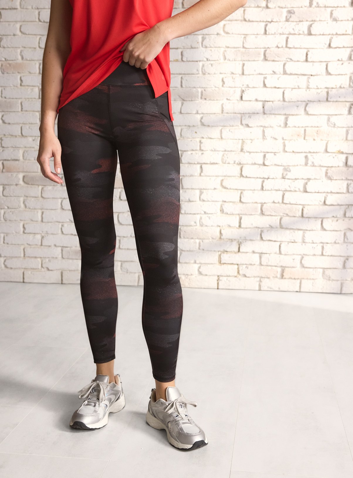 REAKTIV Camo Print High Waisted Everyday Full-Length Legging 
