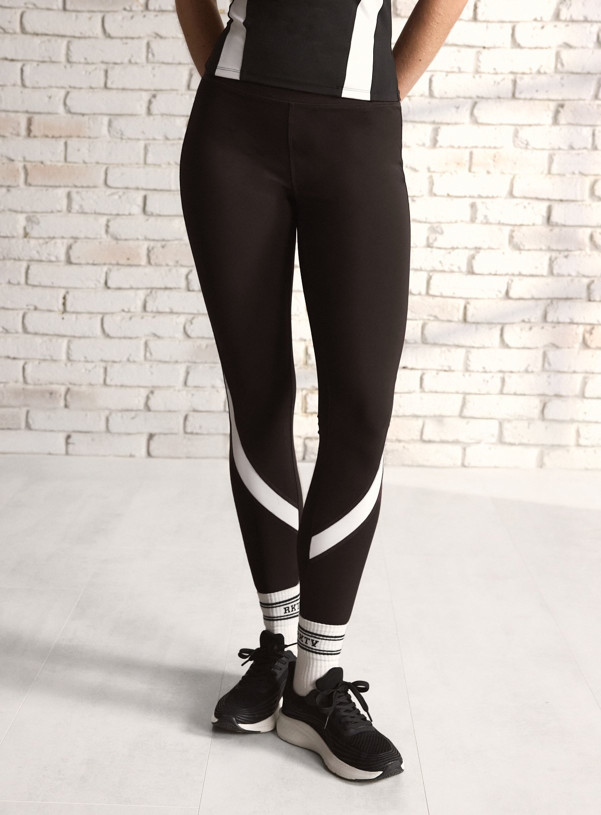 REAKTIV Training Black Colourblock High Waisted Legging 