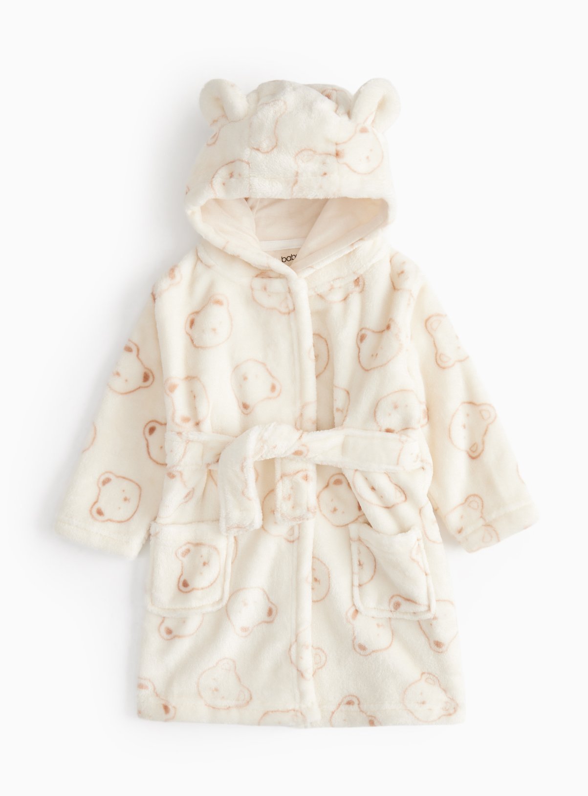 Unisex Cream Bear Dressing Gown 18-24 months