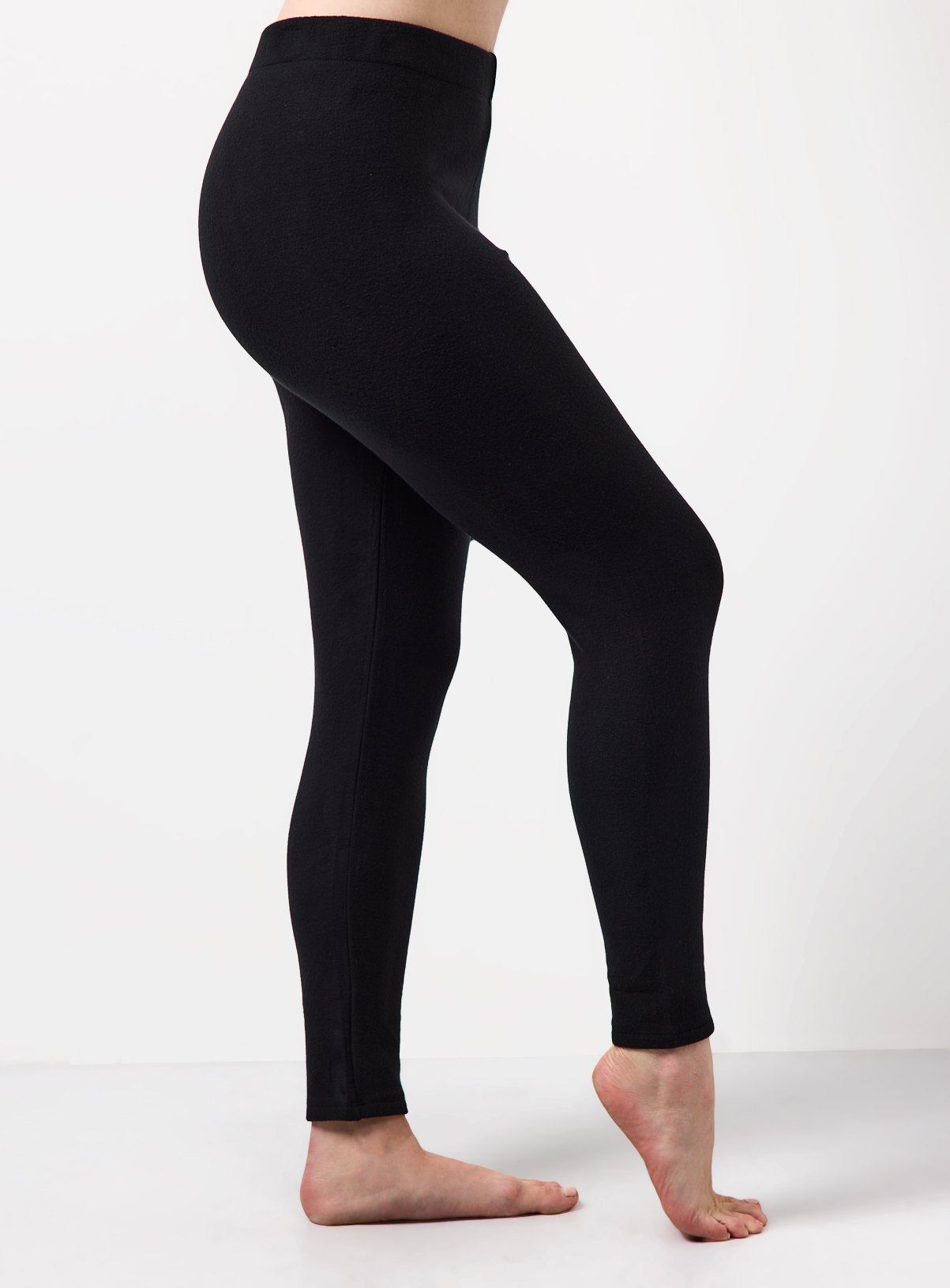Black Maximum Warmth Thermal Fleece Leggings 
