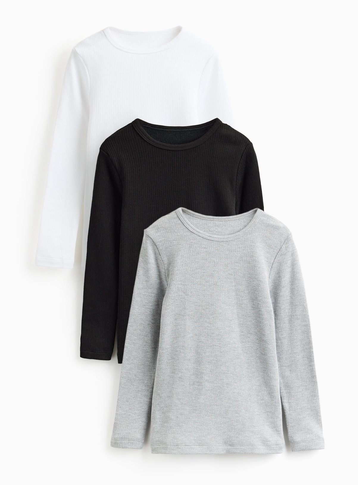 Long Sleeve Thermal Tops 3 Pack 