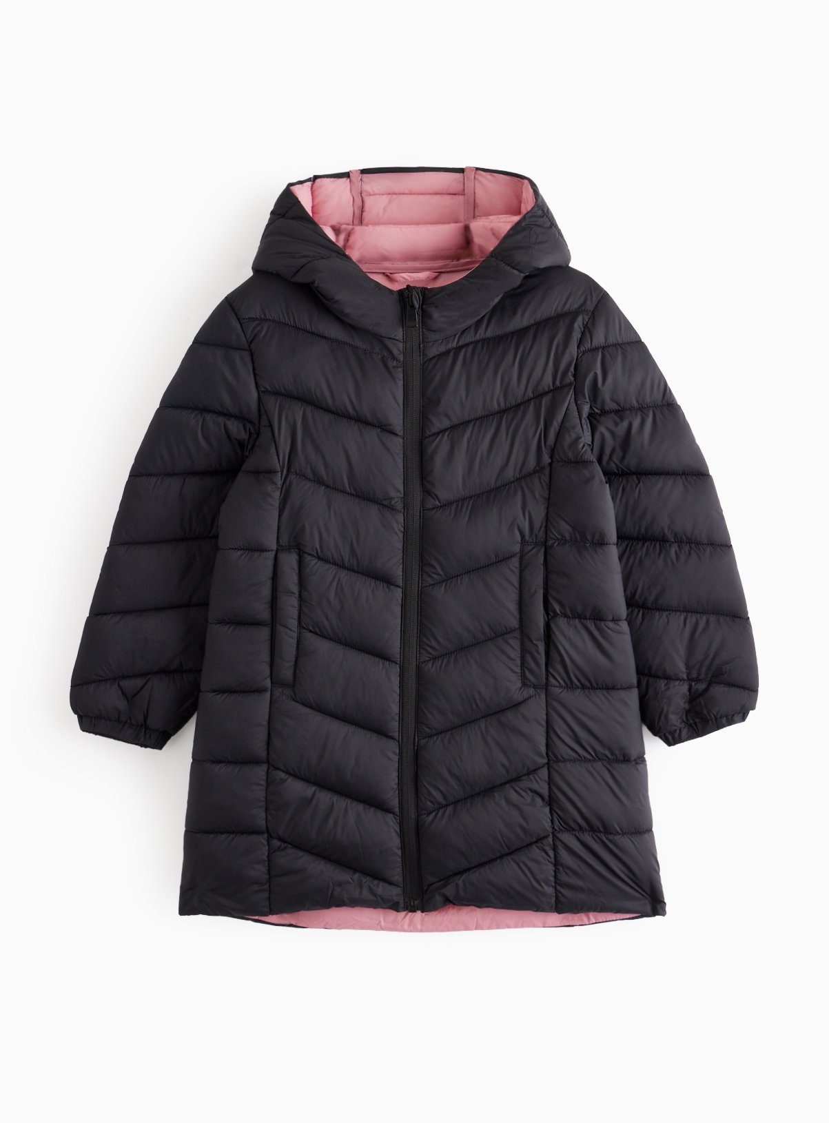 Black Quilted Padded Coat 13-14 years