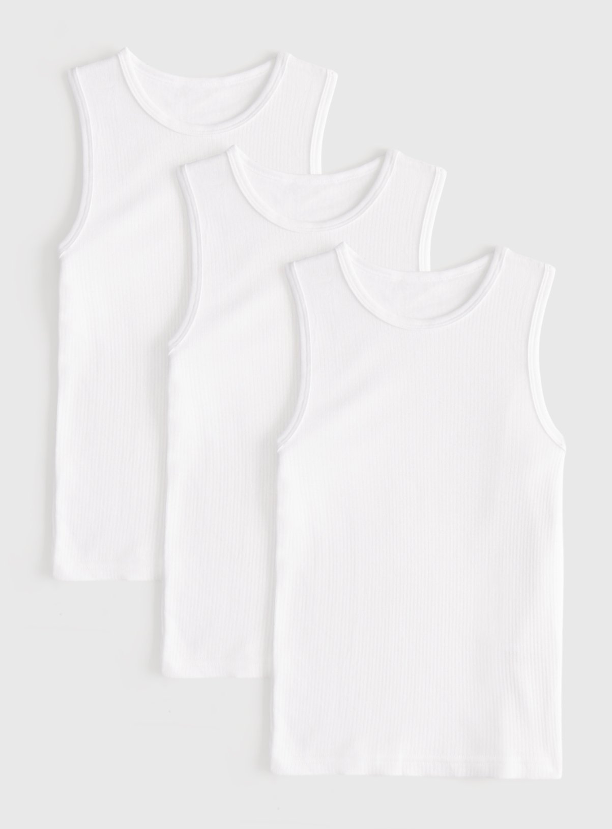 White Thermal Vests 3 Pack