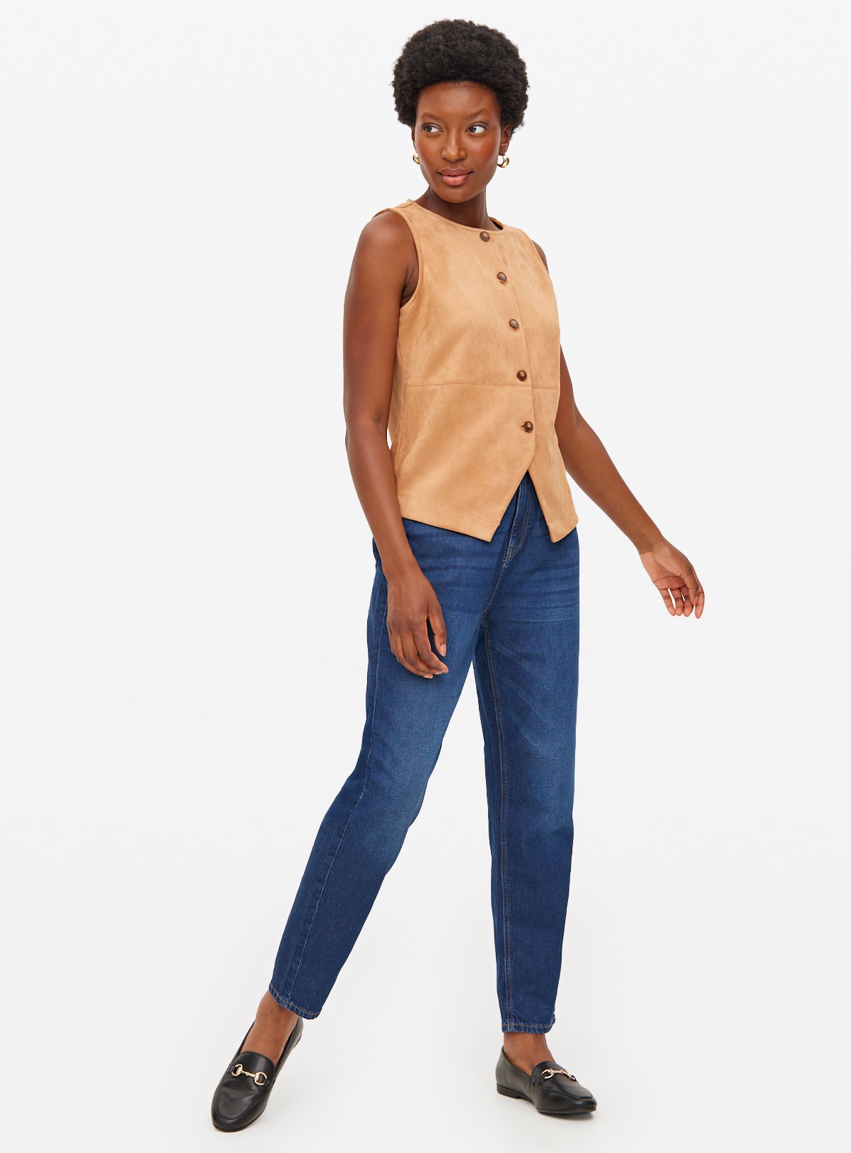 Dark Rinse Denim Mom Jeans 16R